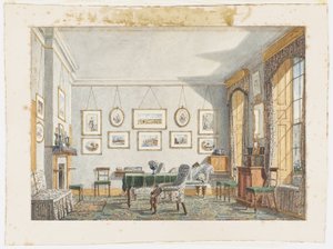George James Drummonds Zimmer in Oxford, 1853 von George Pyne
