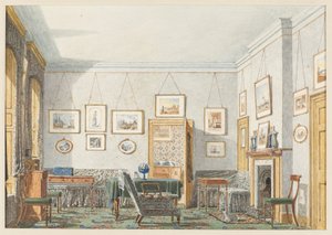 George James Drummonds Zimmer in Oxford, 1853 von George Pyne