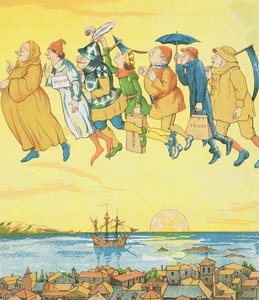 Wochentage, Illustration aus Rumpelstilzchen