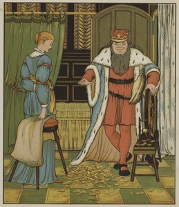 Illustration für Rumpelstilzchen von den Brüdern Grimm