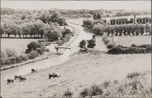Blick auf die Globe Lane Brücke über den Grand Union Canal, 20. Jahrhundert von George R. Long