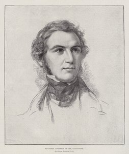 Ein frühes Porträt von Mr. Gladstone von George Richmond