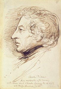 Porträt von Charles Dickens (1812-70) von George Richmond