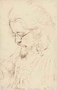 Porträt von Samuel Palmer, Kopf und Schultern