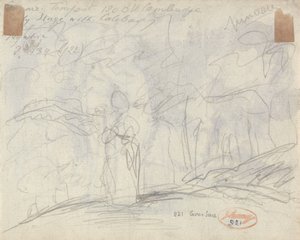 Ein kleines Mädchen in einem Hain von George Romney
