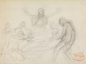 Studie zur Figurenkomposition 11 von George Romney