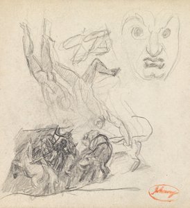 Figurenkompositionsstudie 21 mit einem Gesicht von George Romney