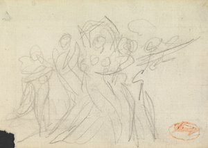 Studie zur Figurenkomposition 27 von George Romney