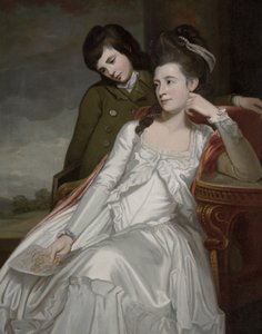 Jane, Herzogin von Gordon und ihr Sohn George von George Romney