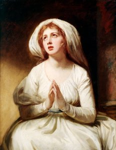 Lady Hamilton beim Gebet