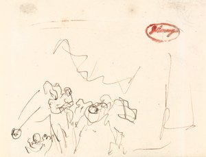 Lose beschriebene Figuren von George Romney