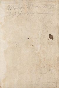 Manuskriptnotizen von George Romney