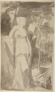 Porträtstudie von Miss Francis Woodley von George Romney