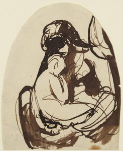 Sitzende Frau mit Kind von George Romney