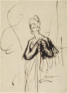 Stehende weibliche Figur, Halbfigur von George Romney