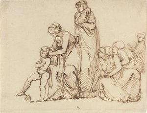 Die Binde von Amor von George Romney