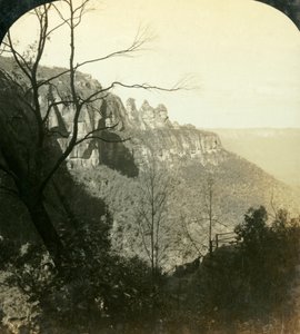 Die Katoomba- und Jamieson-Becken, Blue Mountains, New South Wales, Australien