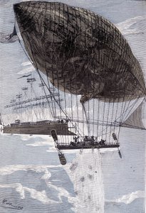 Der Albatros schloss sich dem Go-a-Head an (Seite 216) in „Robur der Eroberer“ von Jules Verne