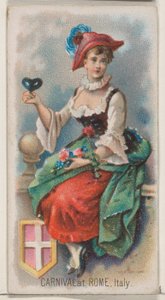 Karneval in Rom, Italien, aus der Feiertagsserie N80 für Duke-Zigaretten von George S. Harris and Sons
