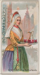 Neujahr, Niederlande, aus der Feiertagsserie N80 für Duke-Zigaretten von George S. Harris and Sons