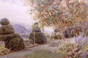 Schloss de la Cour, Rhonetal von George Samuel Elgood