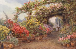 Italienische Gärten: Eine Florentiner Terrasse von George Samuel Elgood