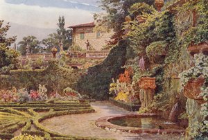 Italienische Gärten: Der Palazzo vom Parterre, Villa Palmieri von George Samuel Elgood