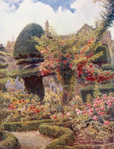Der Rosengarten in Levens Hall, Westmoreland von George Samuel Elgood