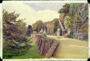 Die Terrasse am Berkeley Castle, Gloucestershire, 1887