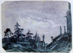 Fantasieschloss im Mondlicht II, 1820-1876