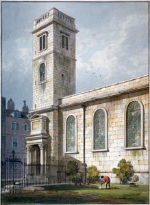 All Hallows Church, Lombard Street, London, 1811
