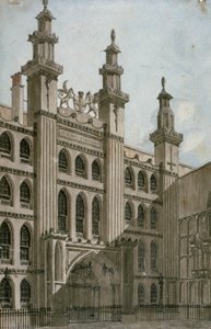 Südwestansicht der Guildhall-Front, City of London von George Shepherd