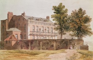 Ansicht von Grosvenor House in Millbank, 1809 von George Shepherd