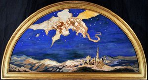 Der Drache überquert Reisende von George Sheringham