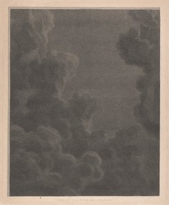Westfenster der Kapelle, New College Oxford, Wolken, Teil der Geburtsszene von George Siegmund Facius