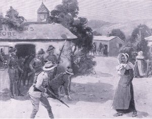 Bethunes Lockvögel, aus After Pretoria: Der Guerillakrieg veröffentlicht von Harmsworth Bros Limited, 1901