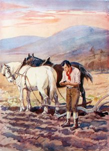 Robert Burns am Pflug