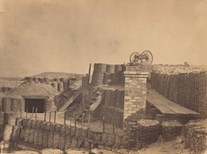 Befestigungen in der Nähe von Charleston, South Carolina, ca. 1861