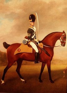 Detail (Soldaten der 10. Leichten Dragoner) von George Stubbs