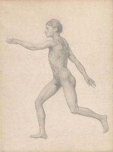 Menschliche Figur, Seitenansicht, unseziert (Fertige Studie für Tabelle VIII) von George Stubbs