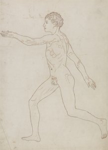 Studie der menschlichen Figur, Seitenansicht, aus 