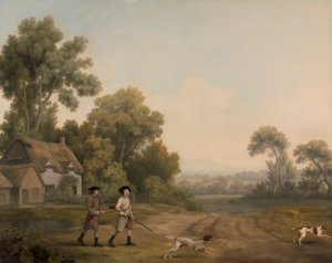 Zwei Herren auf der Jagd