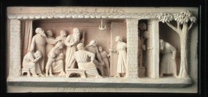 Die Befreiung von Petrus, hergestellt von Doulton & Co., ca. 1872-82 von George Tinworth