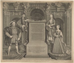 Heinrich VII. und die Familie von Heinrich VIII. im Whitehall-Palast