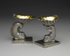 Paar Salzschalen, um 1843-1850
