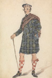 Onkel George im Kleid eines Hochlandhirten