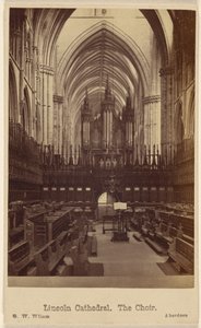 Kathedrale von Lincoln. Der Chor. von George Washington Wilson