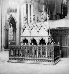 Denkmal von Walter de Grey, York Minster, York, North Yorkshire, frühes 20. Jahrhundert von George Washington Wilson