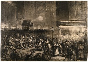 Wahlnacht am Times Square von George Wesley Bellows
