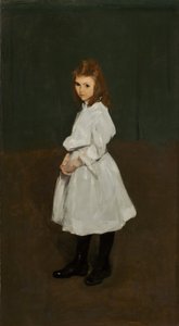 Kleines Mädchen in Weiß, Queenie Burnett, 1907